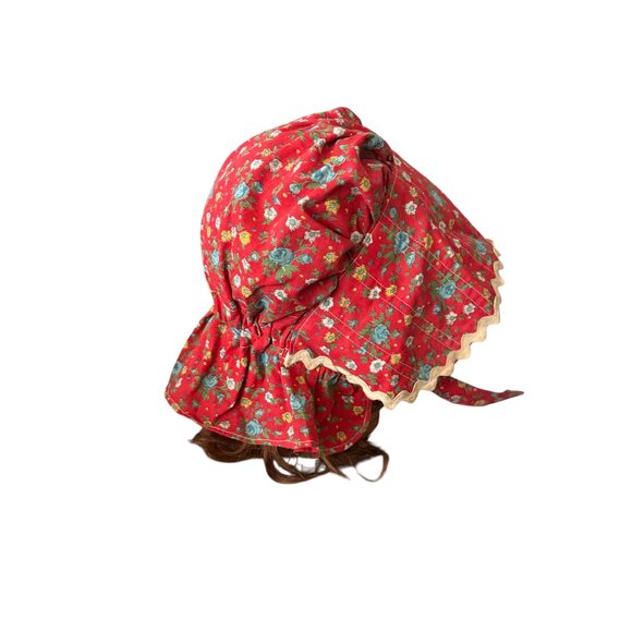 Vintage Floral Prairie Bonnet Hat - Picture 4 of 5